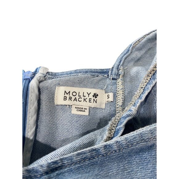 Molly Bracken Denim Dress Blue Size S - Picture 3 of 14